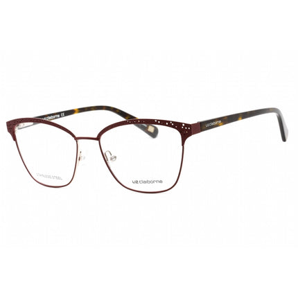 Liz Claiborne Women's Eyeglasses - Burgundy Full Rim Cat Eye Frame | L 651 0LHF 00 ,