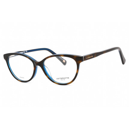 Liz Claiborne Women's Eyeglasses - Clear Lens Havana Blue Oval Frame | L 452 0IPR 00 ,