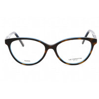 Liz Claiborne Women's Eyeglasses - Clear Lens Havana Blue Oval Frame | L 452 0IPR 00 ,