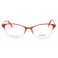 Liz Claiborne Women's Eyeglasses - Clear Lens Matte Red Gold Frame | L 465 0G1C 00 ,
