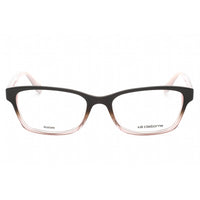 Liz Claiborne Women's Eyeglasses - Grey Pink Rectangular Plastic Frame | L 640 0HAQ 00 ,