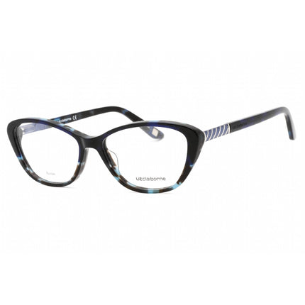 Liz Claiborne Women's Eyeglasses - Havana Blue Plastic Cat Eye Frame | L 458 0IPR 00 ,