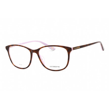 Liz Claiborne Women's Eyeglasses - Havana Lilac Rectangular Frame | L 653 0MMH 00 ,
