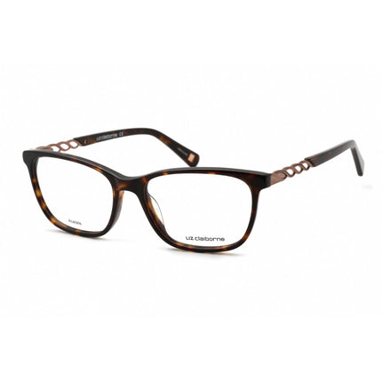 Liz Claiborne Women's Eyeglasses - Havana Rectangular Plastic Frame | L 648 0086 00 ,