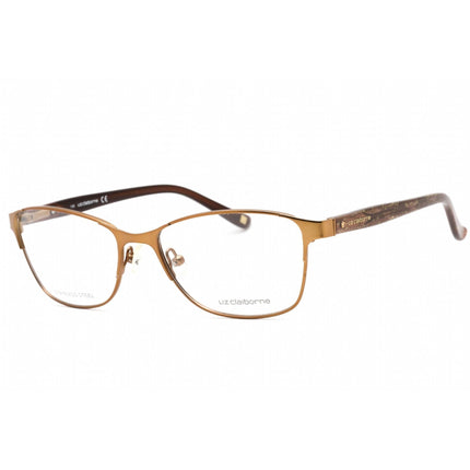 Liz Claiborne Women's Eyeglasses - Light Brown Metal Full Rim Frame | L 617 0JZJ 00 ,