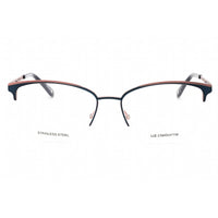 Liz Claiborne Women's Eyeglasses - Navy Cat Eye Half Rim Metal Frame | L 673 0E8W 00 ,