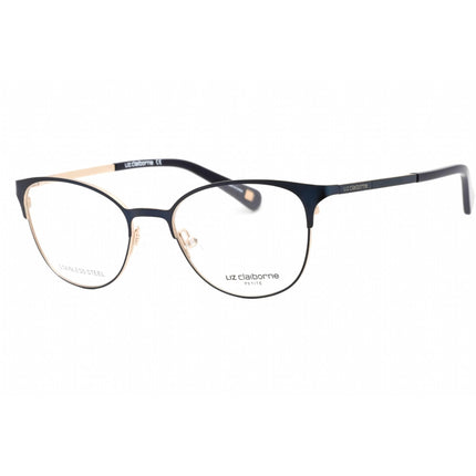 Liz Claiborne Women's Eyeglasses - Semi Matte Navy Metal Cat Eye Frame | L 445 0E8W 00 ,