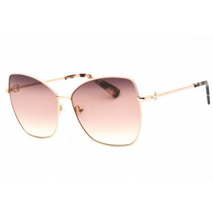 Longchamp Women's Sunglasses - Brown Peach Lens Rose Gold Cat Eye Frame | LO156SL 774 ,