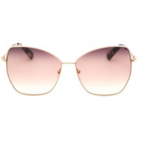 Longchamp Women's Sunglasses - Brown Peach Lens Rose Gold Cat Eye Frame | LO156SL 774 ,