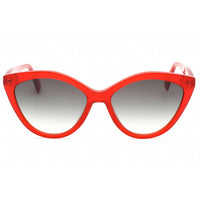 Longchamp Women's Sunglasses - Gradient Green Lens Red Cat Eye Frame | LO730S 600 ,