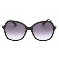 Longchamp Women's Sunglasses - Gradient Purple Lens Black Oversized Frame | LO705S 001 ,
