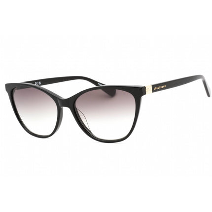 Longchamp Women's Sunglasses - Grey Gradient Lens Black Cat Eye Frame | LO659S 001 ,
