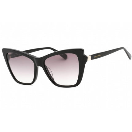 Longchamp Women's Sunglasses - Grey Gradient Lens Black Cat Eye Frame | LO669S 001 ,