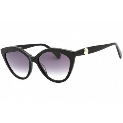 Longchamp Women's Sunglasses - Grey Gradient Lens Black Cat Eye Frame | LO730S 001 ,