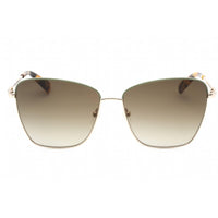 Longchamp Women's Sunglasses - Khaki Lens Gold Cat Eye Shape Metal Frame | LO153S 712 ,