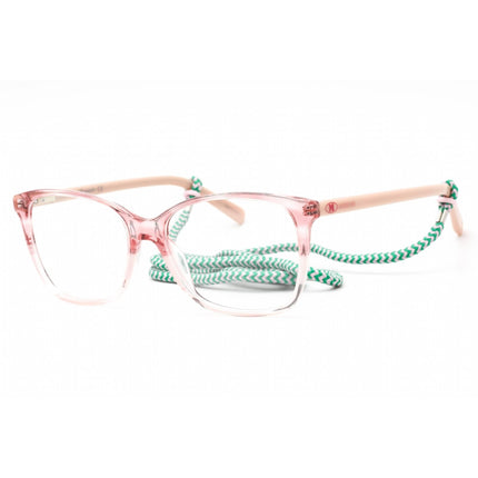 M Missoni Women's Eyeglasses - Pink Horn Rectangular Plastic Frame | MMI 0010 0JLG 00 ,