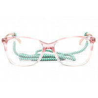 M Missoni Women's Eyeglasses - Pink Horn Rectangular Plastic Frame | MMI 0010 0JLG 00 ,