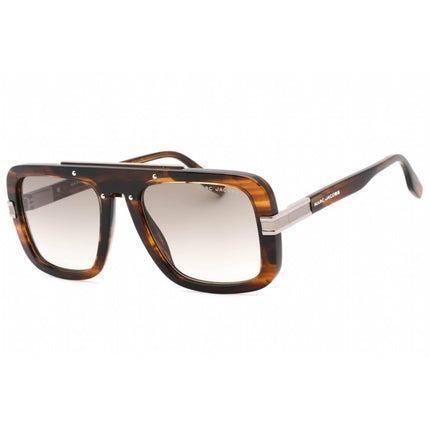 Marc Jacobs Men's Sunglasses - Brown Horn Rectangular Shape Frame | MARC 670/S 0EX4 HA ,