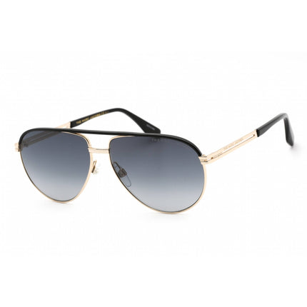 Marc Jacobs Men's Sunglasses - Gold Black Aviator Acetate/Metal | MARC 474/S 0RHL 9O ,