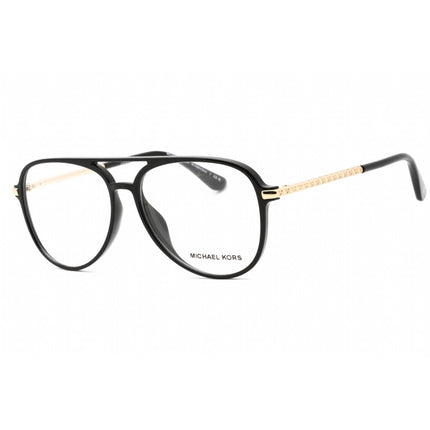 Michael Kors Women's Eyeglasses - Black Plastic Full Rim Aviator Frame | 0MK4096U 3005 ,