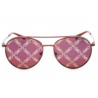 Michael Kors Women's Sunglasses - Metallic Leather Brown Aviator Frame| 0MK1138 1896GT ,