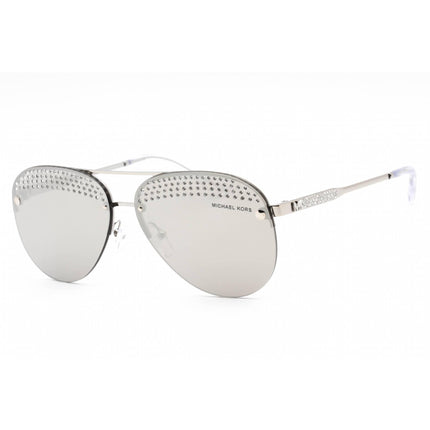 Michael Kors Women's Sunglasses - Shiny Silver Metal Rimless Frame | 0MK1135B 18896G ,