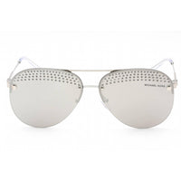 Michael Kors Women's Sunglasses - Shiny Silver Metal Rimless Frame | 0MK1135B 18896G ,