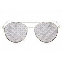 Michael Kors Women's Sunglasses - Silver Metal Full Rim Aviator Frame | 0MK1138 1153R0 ,
