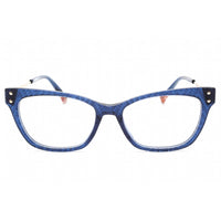 Missoni Women's Eyeglasses - Clear Demo Lens Blue Rectangular Frame | MIS 0045 0PJP 00 ,