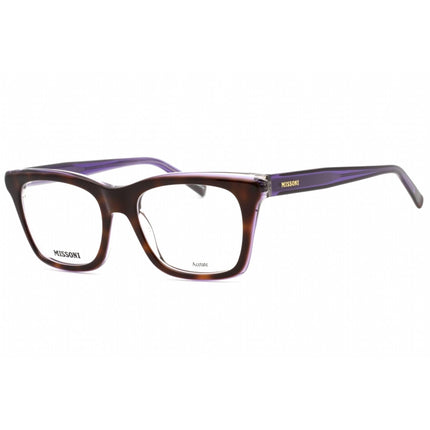 Missoni Women's Eyeglasses - Havana Violet Rectangular Shape Frame | MIS 0117 0AY0 00 ,