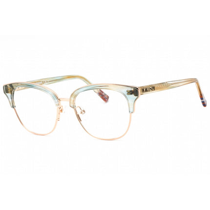 Missoni Women's Eyeglasses - Horn Aqua Metal Cat Eye Shape Frame | MIS 0012 0JUR 00 ,