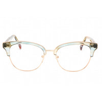 Missoni Women's Eyeglasses - Horn Aqua Metal Cat Eye Shape Frame | MIS 0012 0JUR 00 ,