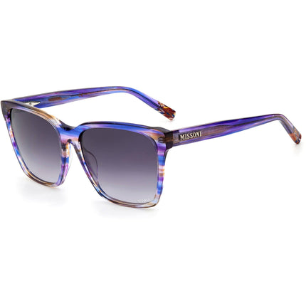 Missoni Women's Sunglasses - Blue Horn Frame Dark Grey Lens | MIS 0007/S 038I/9O ,