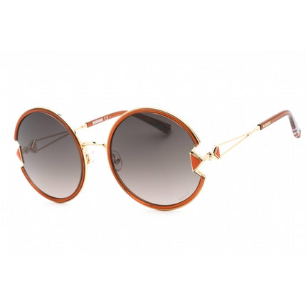 Missoni Women's Sunglasses - Brown Sf Lens Gold Brown Round Frame | MIS 0074/S 001Q HA ,