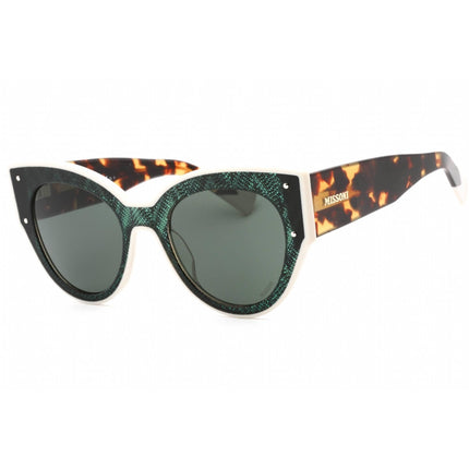 Missoni Women's Sunglasses - Dark Green Havana Cat Eye Frame | MIS 0063/S 0P8J QT ,