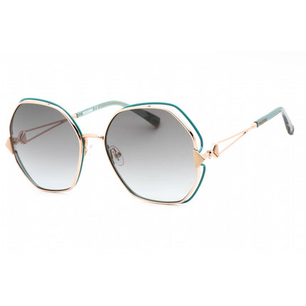 Missoni Women's Sunglasses - Dark Grey Sf Lens Gold Teal Frame | MIS 0075/S 0OGA 9O ,