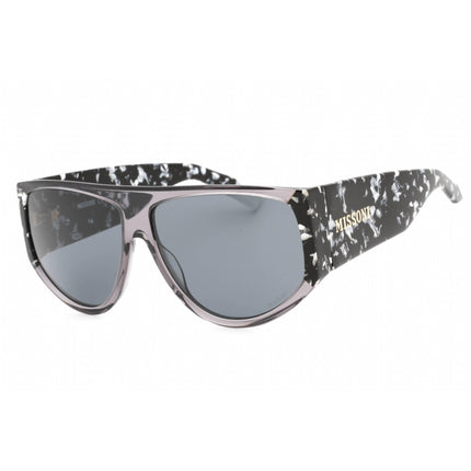 Missoni Women's Sunglasses - Grey Marble Black Full Rim Frame | MIS 0165/S 0UHX IR ,