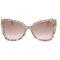 Missoni Women's Sunglasses - Pattern Pink Green Cat Eye Frame | MIS 0083/S 0038 HA ,