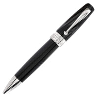 Montegrappa Ballpoint Pen - Miya Carbon Charcoal Black Barrel Twist-Action | ISMYTBFC ,