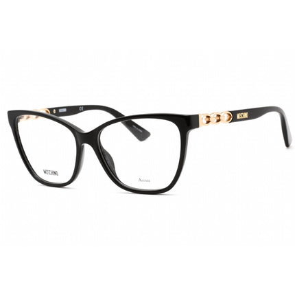 Moschino Women's Eyeglasses - Black Plastic Cat Eye Full Rim Frame | MOS588 0807 00 ,