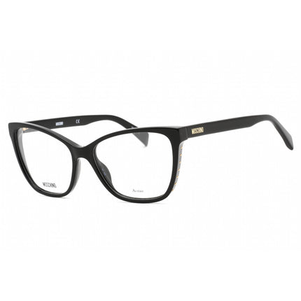 Moschino Women's Eyeglasses - Clear Demo Lens Black Cat Eye Shape Frame | MOS550 807 ,