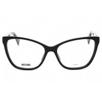 Moschino Women's Eyeglasses - Clear Demo Lens Black Cat Eye Shape Frame | MOS550 807 ,