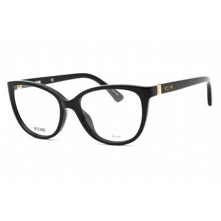 Moschino Women's Eyeglasses - Clear Demo Lens Black Round Shape Frame | MOS559 0807 00 ,