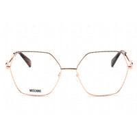 Moschino Women's Eyeglasses - Gold Copper Geometric Full Rim Frame | MOS593 0DDB 00 ,