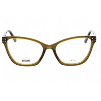 Moschino Women's Eyeglasses - Khaki Plastic Full Rim Cat Eye Frame | MOS595 03Y5 00 ,