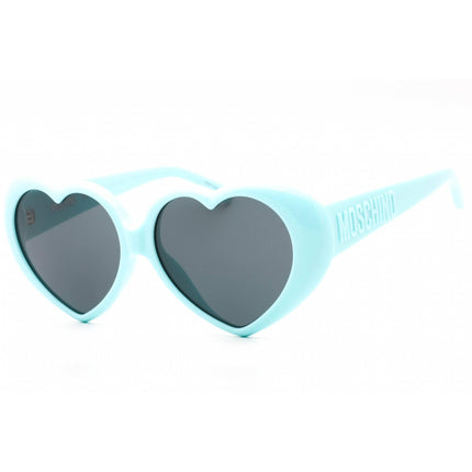 Moschino Women's Sunglasses - Azure Plastic Full Rim Cat Eye Frame | MOS128/S 0MVU IR ,
