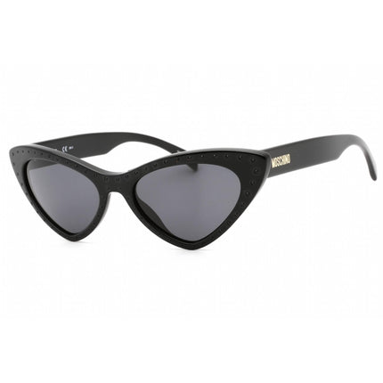 Moschino Women's Sunglasses - Black Gold Plastic Full Rim Frame | MOS006/S 02M2 IR ,