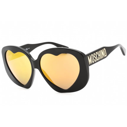 Moschino Women's Sunglasses - Black Plastic Full Rim Oversized | MOS152/S 0807 CU ,