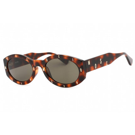 Moschino Women's Sunglasses - Brown Lens Havana 2 Oval Shape Frame | MOS141/S 005L 70 ,