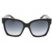 Moschino Women's Sunglasses - Dark Grey Lens Black Rectangular Frame | MOS015/S 807 9O ,